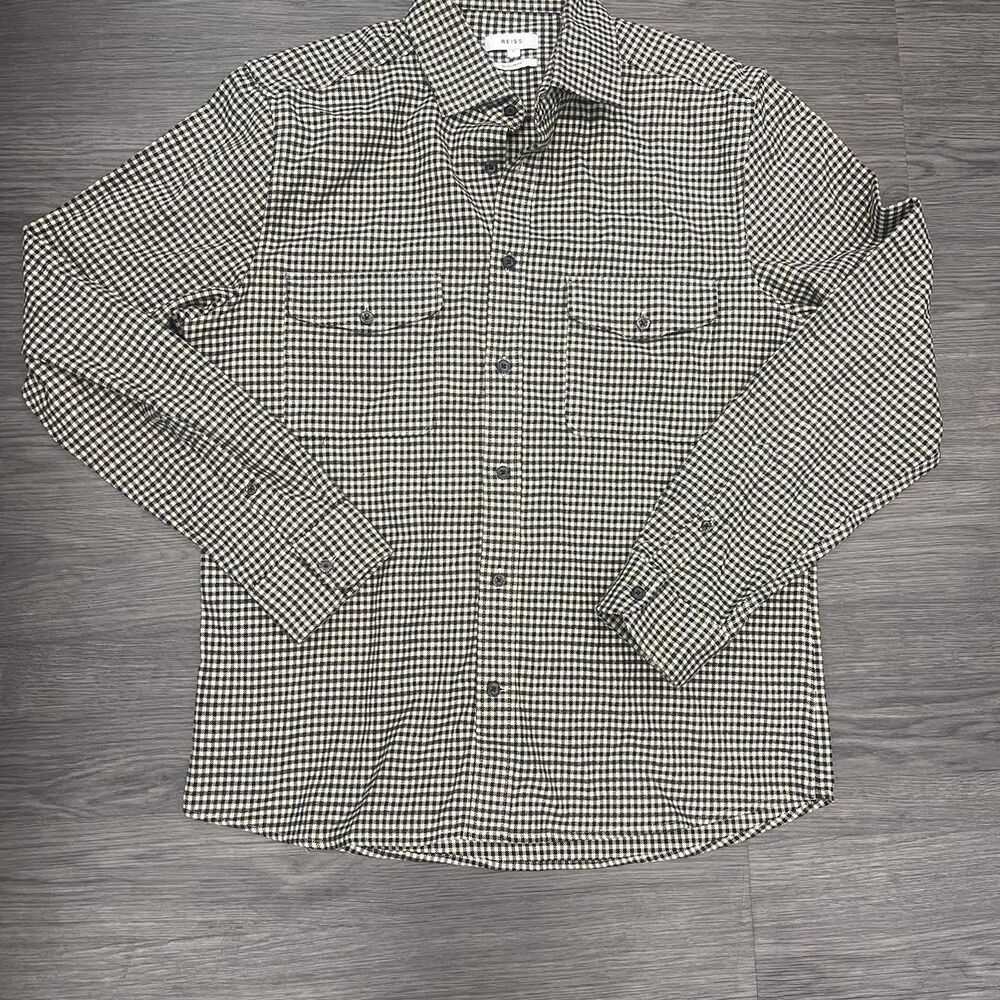 Reiss Men's Black and White Shirt